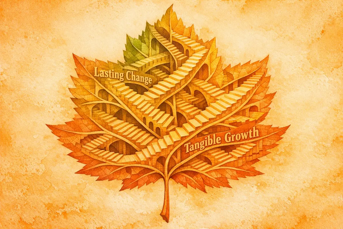 Enterprise dashboard visualizing hybrid ROI metrics—productivity, engagement, psychological safety, and innovation—across teams