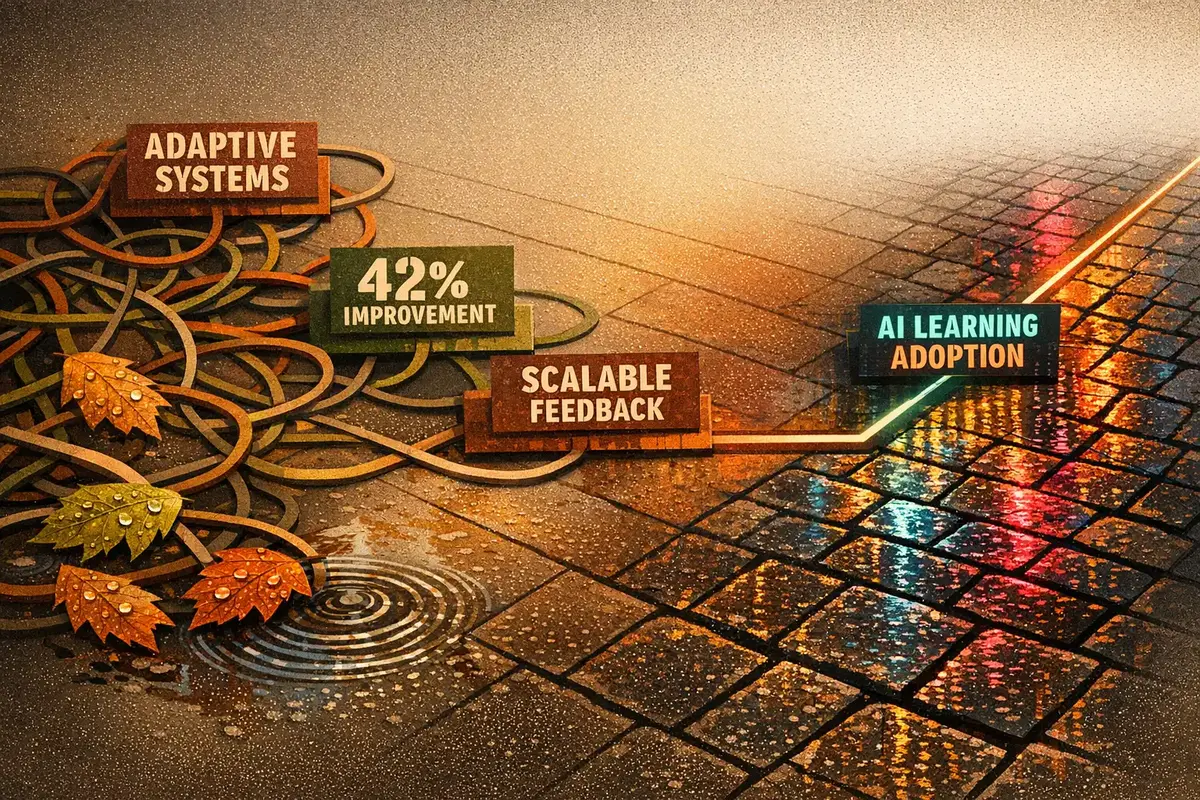 AI-driven content curation engine selecting resources for professional development