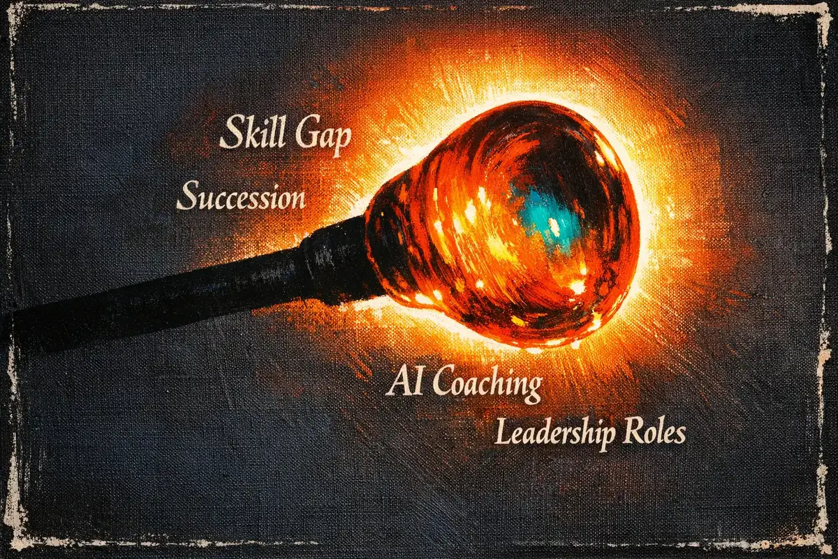 AI-driven skill gap analysis workflow diagram