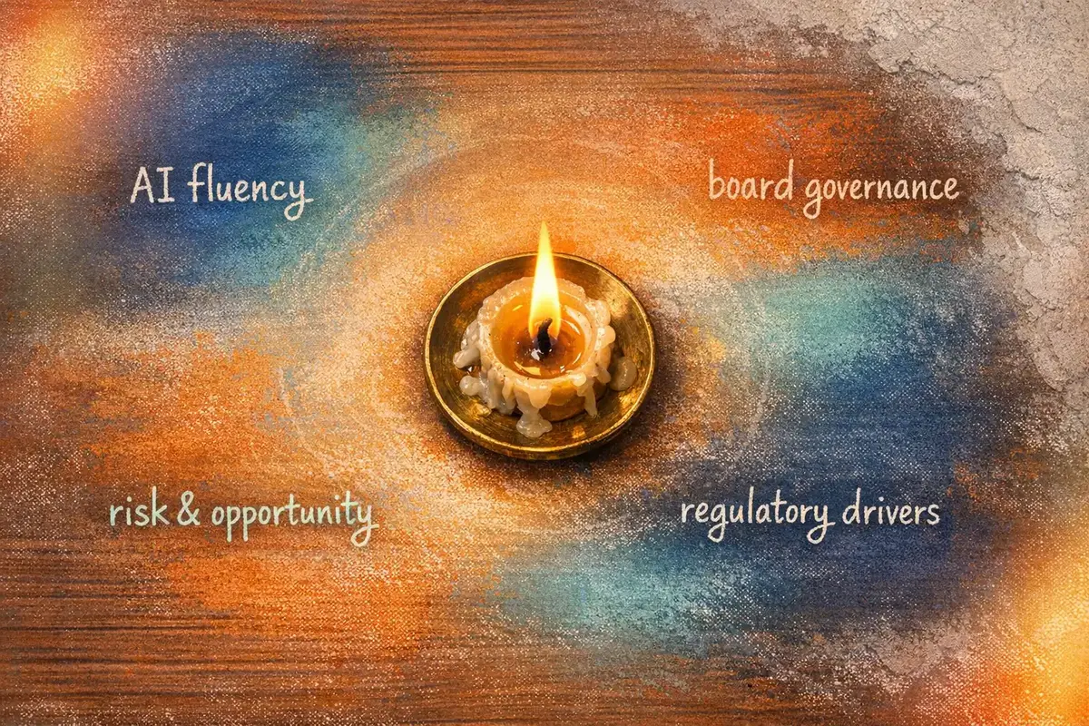 Board directors reviewing AI governance frameworks