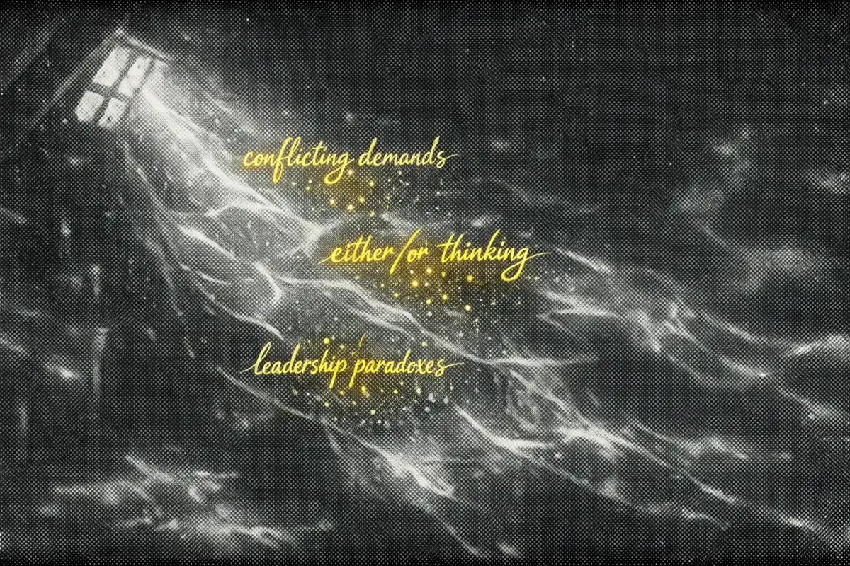 Visual representation of leadership paradoxes and their dynamic tensions