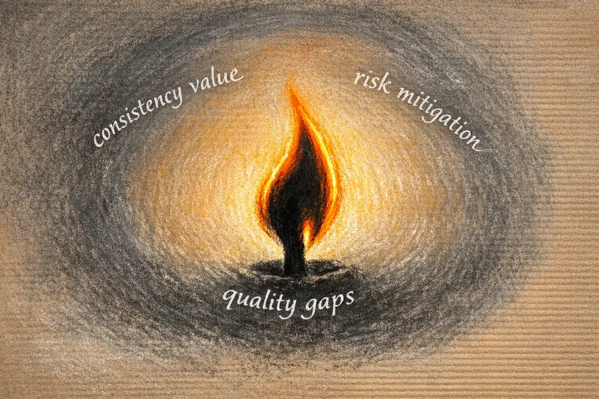 AI vs. human coaching consistency visual