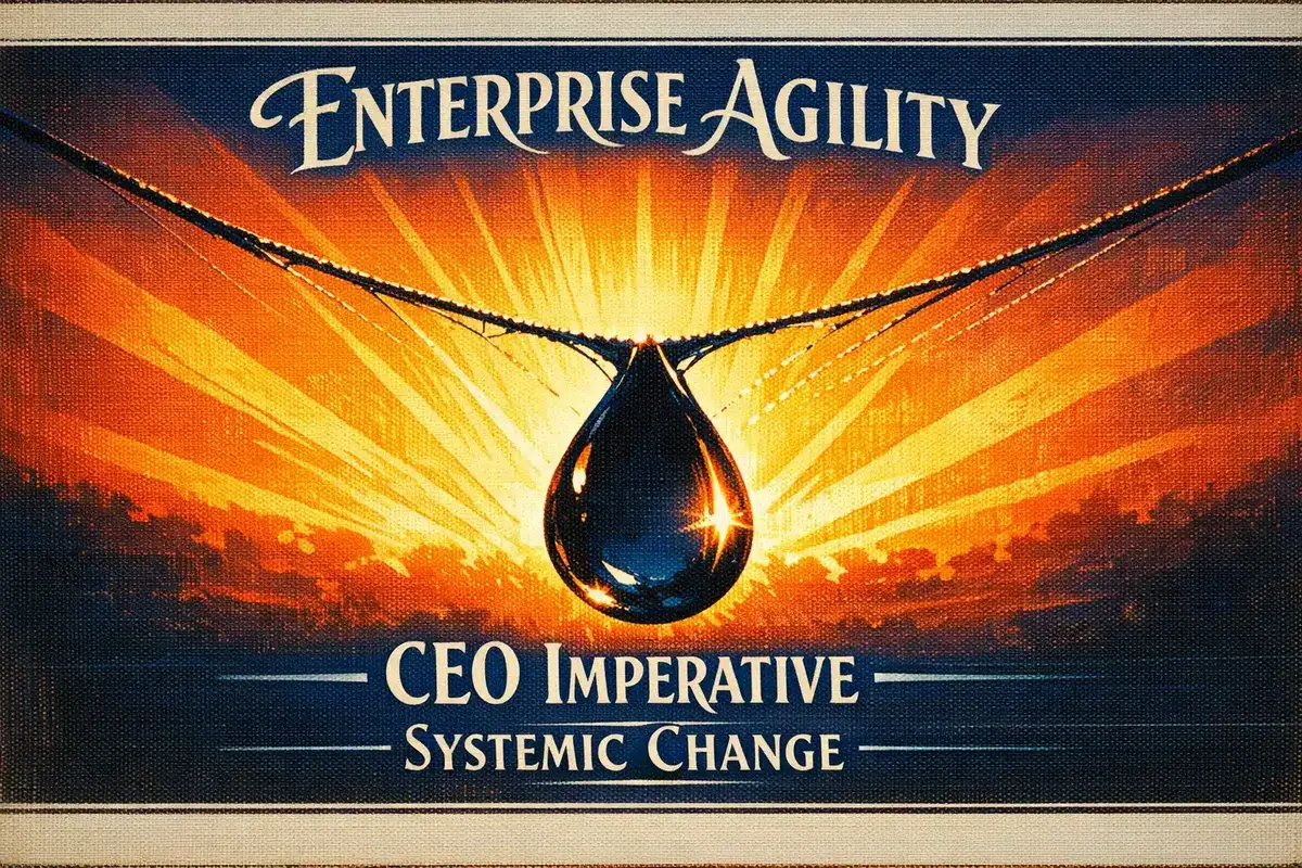 Diagram illustrating the phases of enterprise-wide transformation