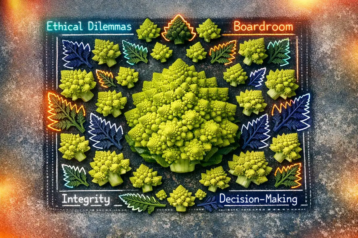 Board members discussing ethical frameworks around a table