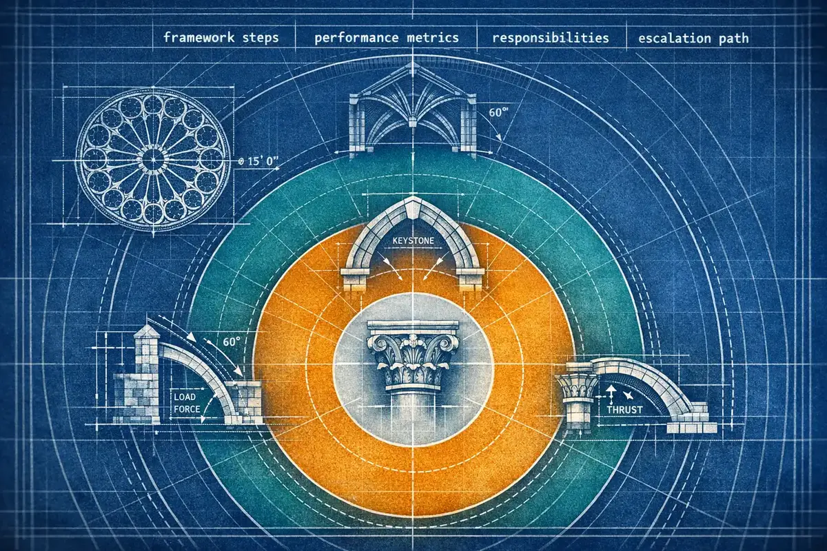 Visual showing escalation paths for digital workers