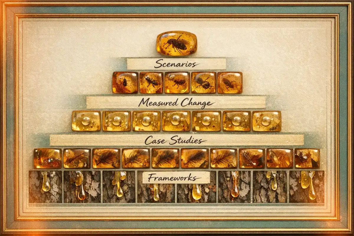 A dashboard showing behavioral change metrics and goal attainment in an AI coaching platform