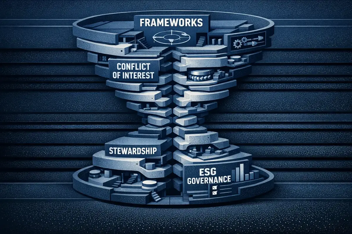 Directors using a decision matrix to map stakeholder impacts
