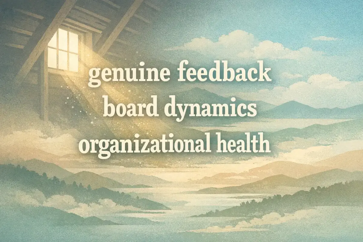 Board performance assessment process visual