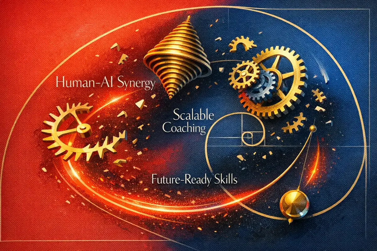 Human-AI collaboration in a virtual coaching session