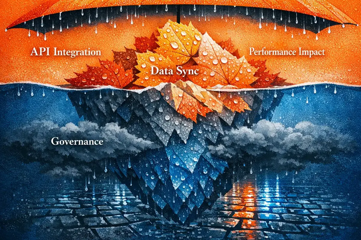 Workflow visualization of AI coaching data feeding into performance management cycles