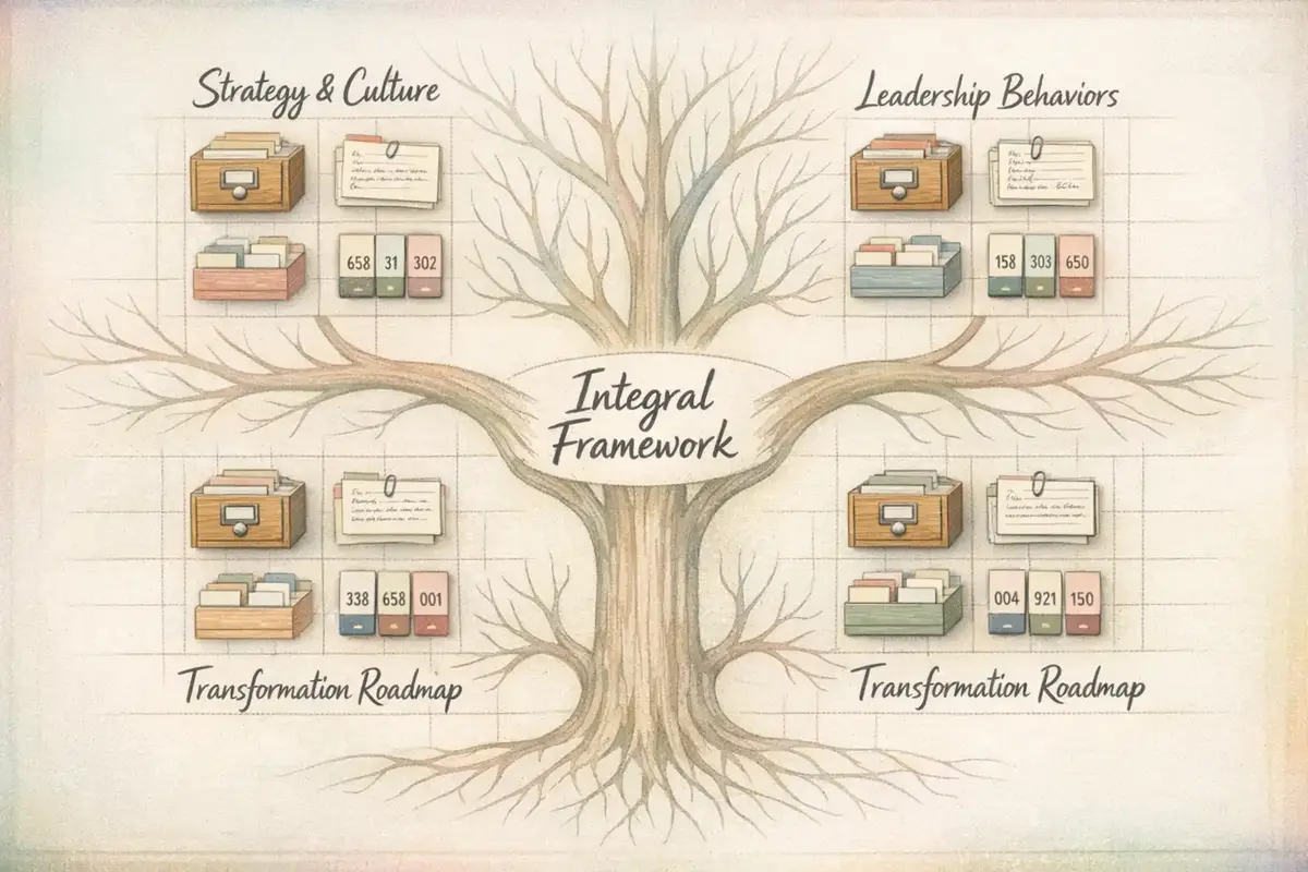 Visual representation of adaptive governance and feedback loops in an agile enterprise