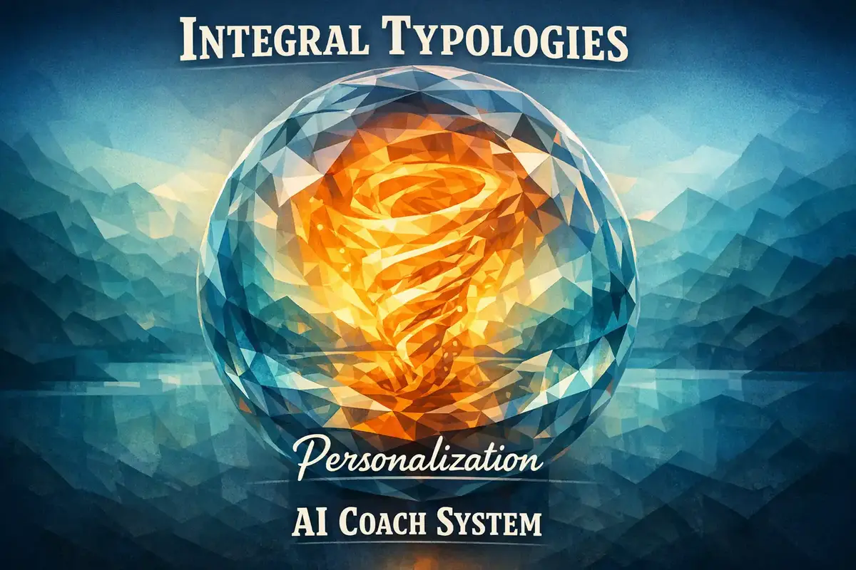 Visualization of integral typologies informing AI coach adaptation