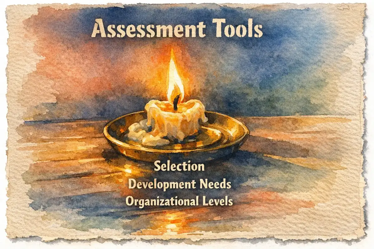 Leadership assessment tools visual framework