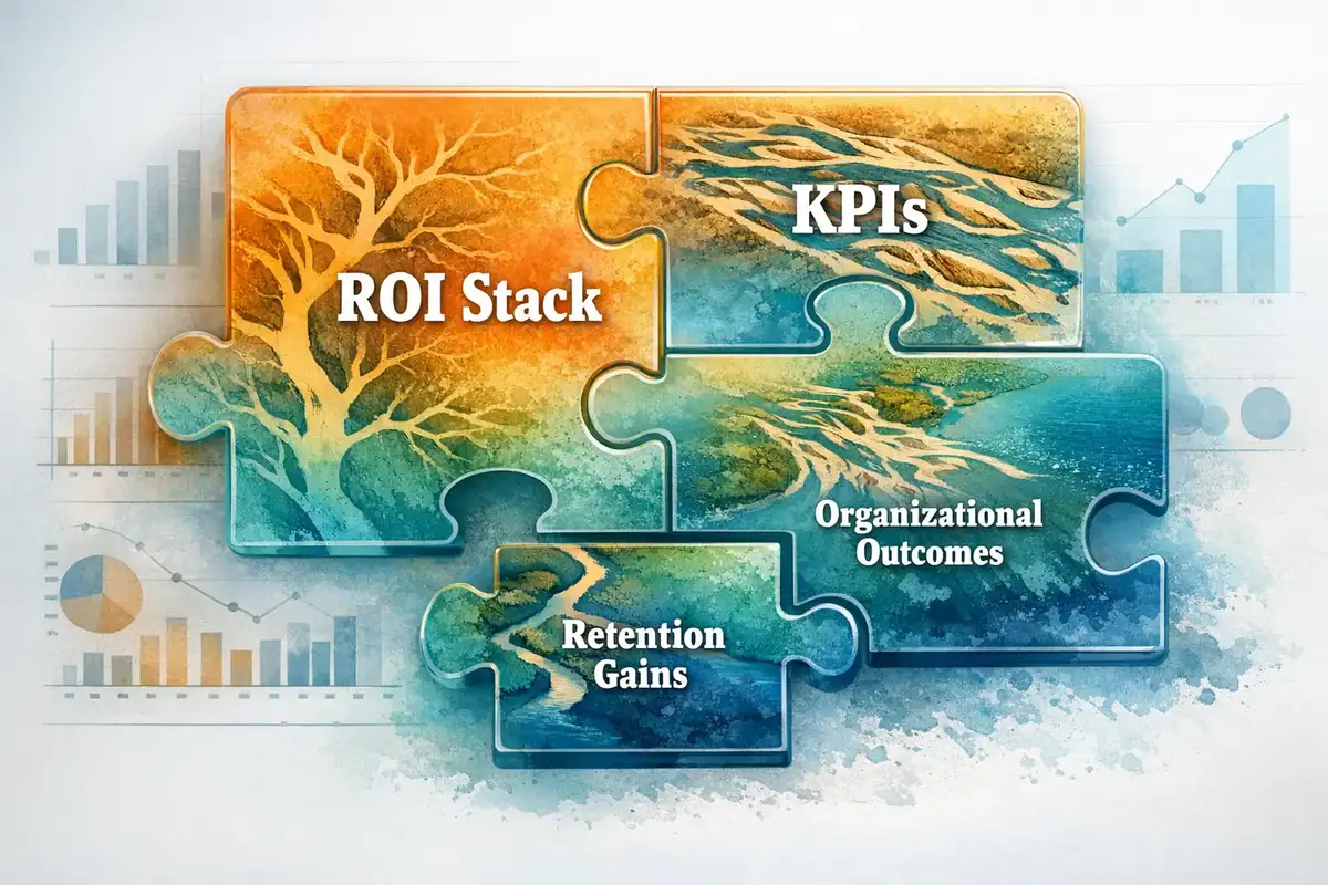 Data visualization of AI coaching KPIs