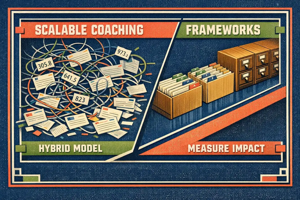AI and human hybrid coaching model
