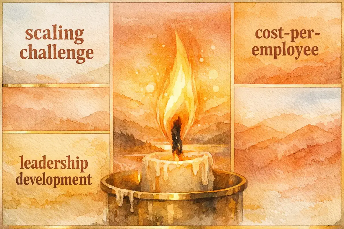 Cost comparison chart showing inflection point for AI vs. traditional coaching