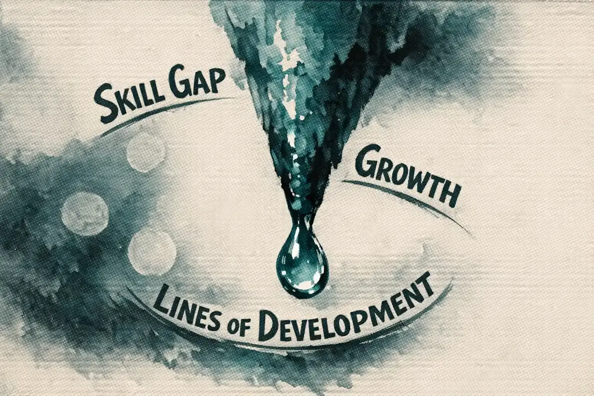 Visualization of developmental lines and their uneven progression