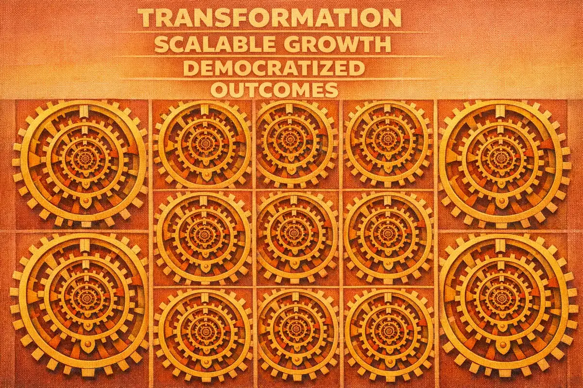 Dashboard showing ROI metrics and leadership development progress in an emerging market context