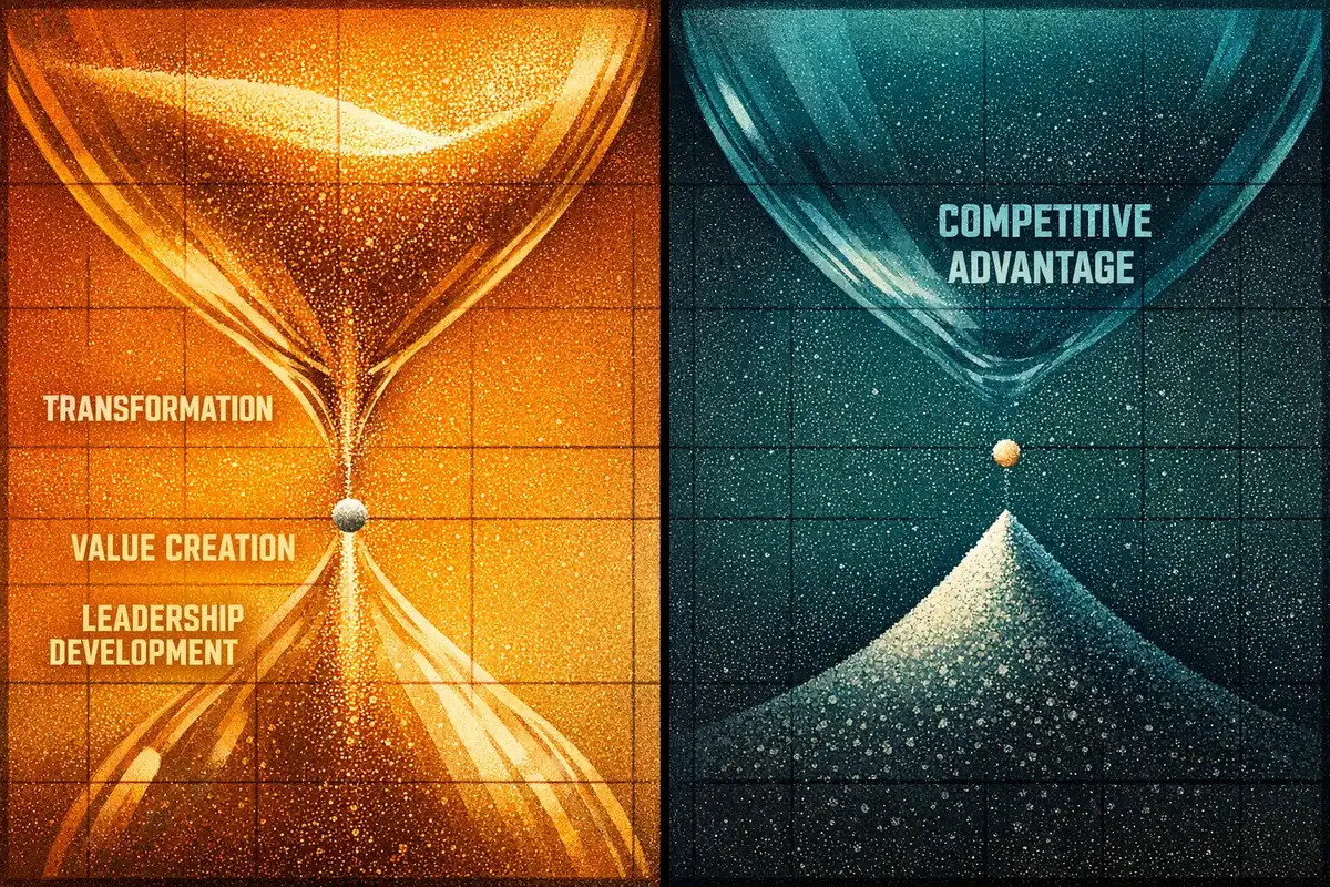 A diverse leadership team collaborating on a succession strategy