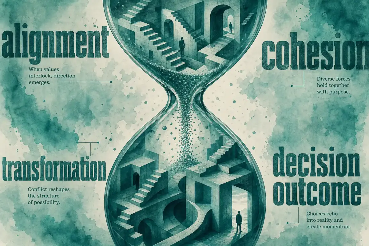 What Framework Helps Leaders Resolve Competing Values Without Flattening Them?
